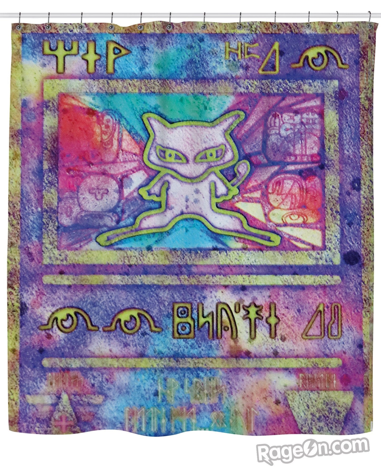 Ancient Mew Shower Curtain