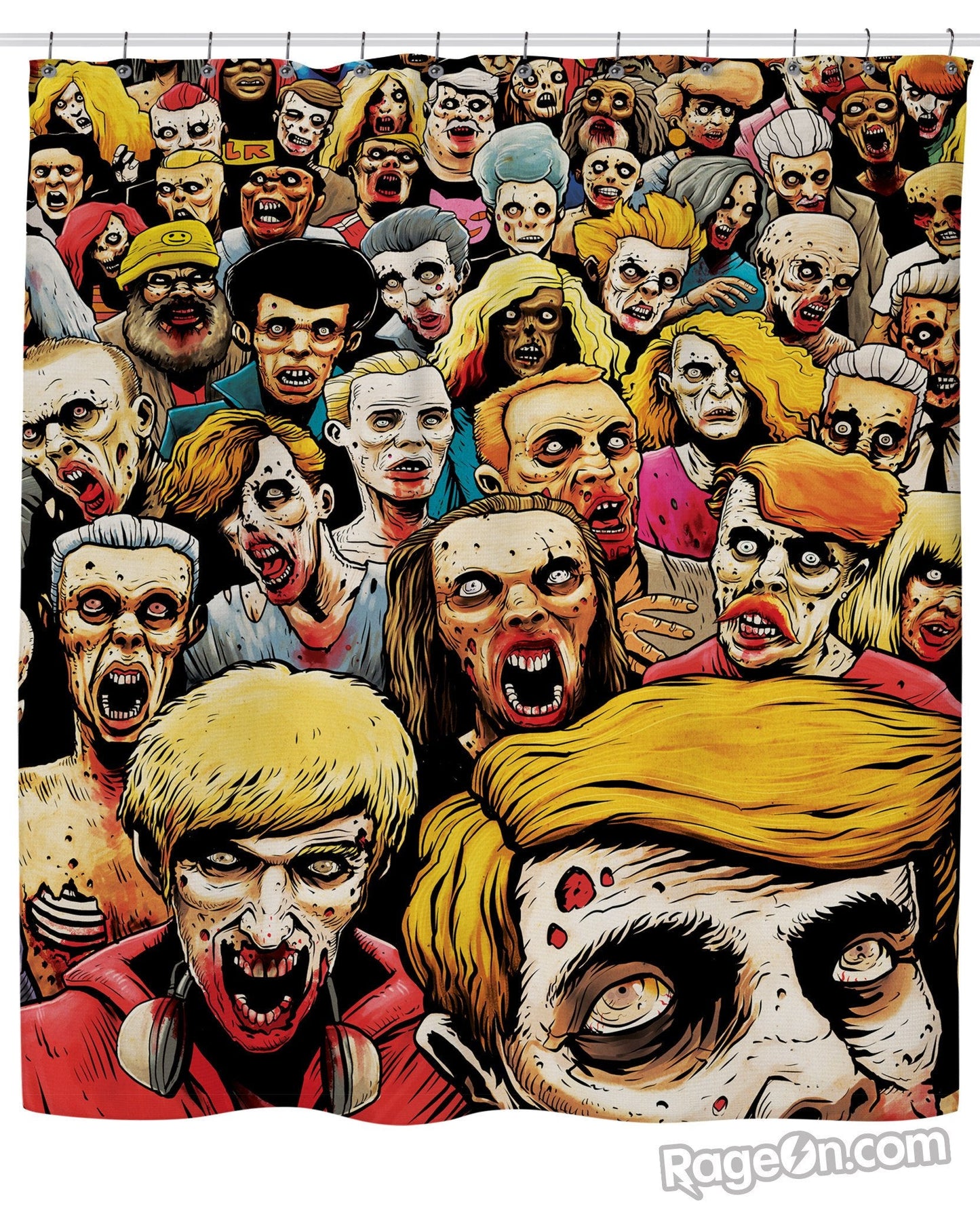 Zombies at the Mall Shower Curtain