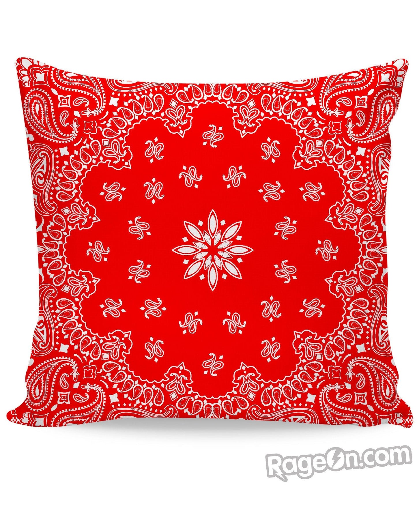 Red Bandana Couch Pillow