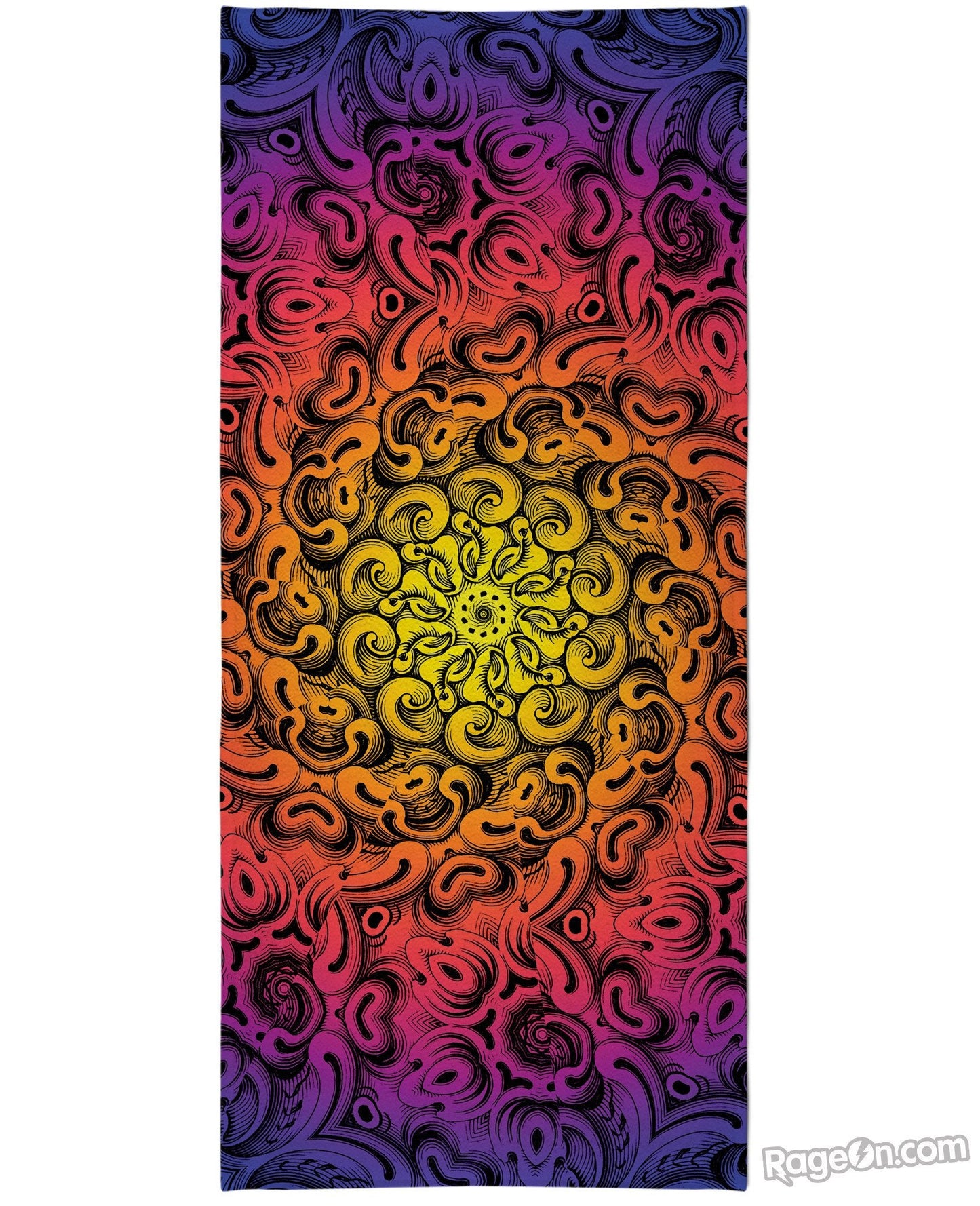 Deep Swirl Beach Towel