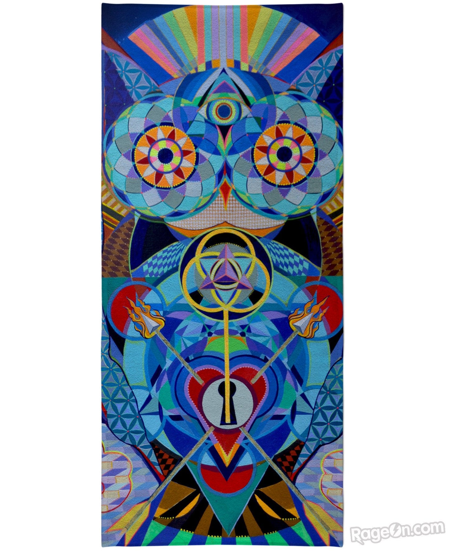 Guardian at the Gate Beach Towel