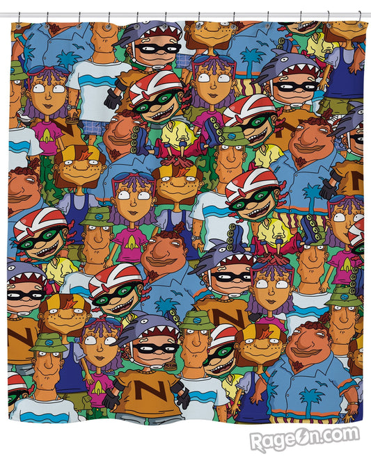 Rocket Power Shower Curtain