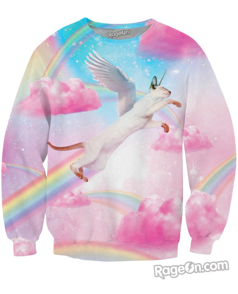 Fly High Kitty Crewneck Sweatshirt