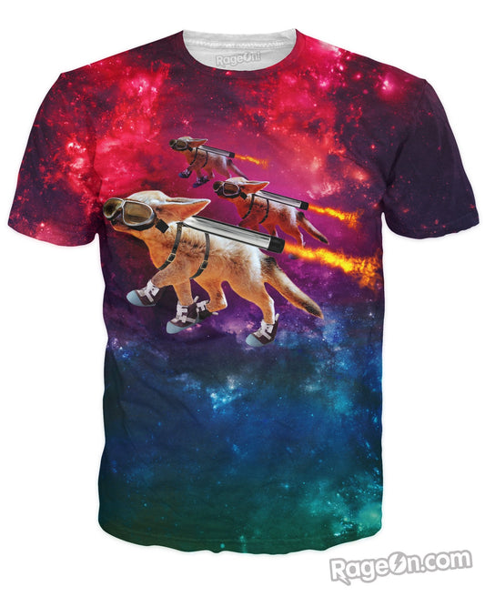 Pocket Rocket Space Foxes T-Shirt