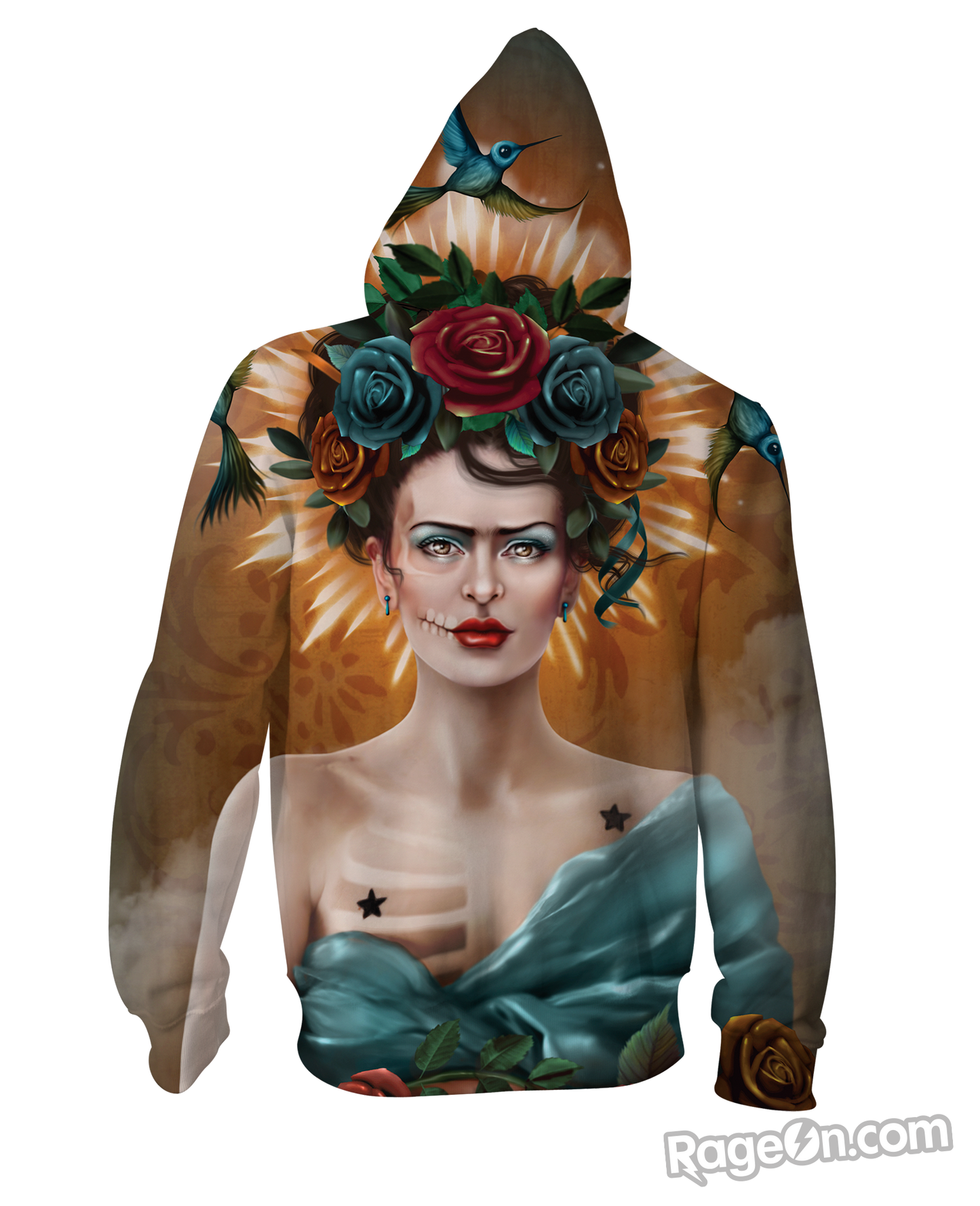 Frida Long Zip-Up Hoodie