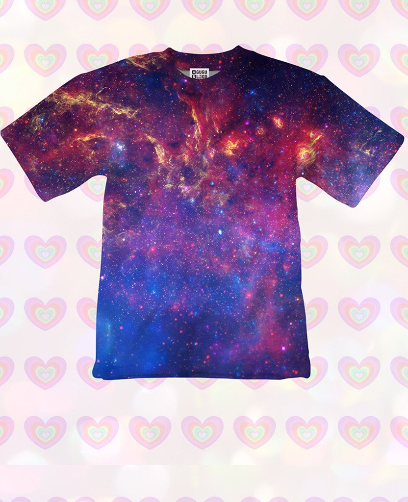 Purple Nebula T-Shirt For Kids