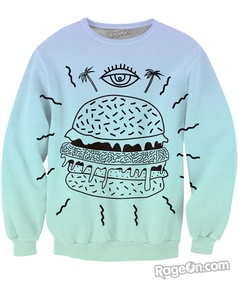 Burger Punx Crewneck Sweatshirt