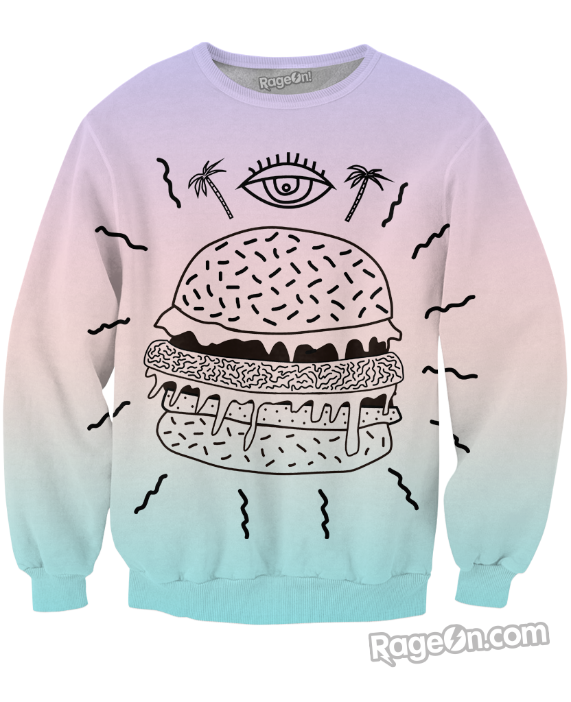 Burger Punx Crewneck Sweatshirt