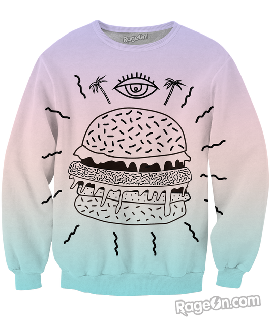 Burger Punx Crewneck Sweatshirt