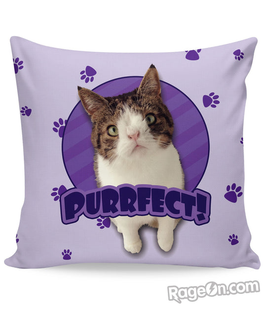 PURRfect Purple Couch Pillow