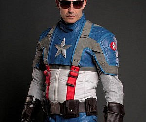 Captain America Motorcycle Suit